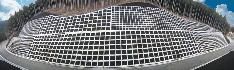 ふるさと林道(田人Ⅱ線)　法面工事